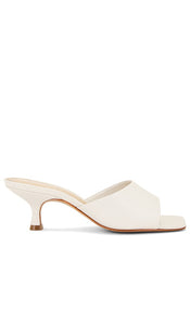 Schutz Dethalia Sandal in Cream | Pearl Heeled Sandals for Women