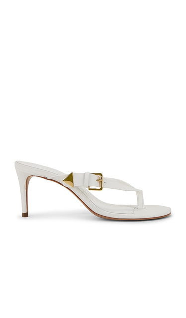 Schutz Ethel Sandal in White | White Heeled Sandals for Women