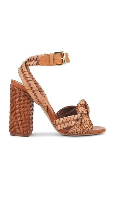 Schutz Khari Sandal in Brown | Cuoio Brown Heeled Sandals for Women