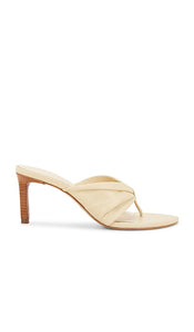 Schutz Lori Mid Sandal in Yellow | Natural Nibs Heeled Sandals for Women