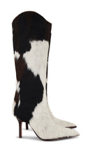 Schutz Maryana Calf Hair Boots in Black,White
