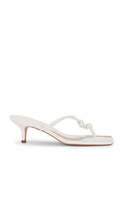 Schutz Poppy Sandal in White | White Heeled Sandals for Women