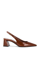 Schutz Rhonda Mid Pump in Brown | Caramel Top Pump Heels for Women