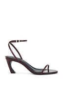 Schutz Siena Curve Mid Sandal in Burgundy | Vino Open Toe Heels for Women