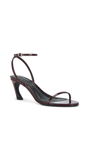 Schutz Siena Curve Mid Sandal in Burgundy