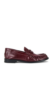 Schutz Tyche Loafer in Burgundy | Vino Loafers & Oxfords Flats for Women