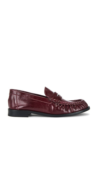 Schutz Tyche Loafer in Burgundy | Vino Loafers & Oxfords Flats for Women