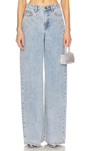 self-portrait Embellished Wide Leg in Blue - autoportrait jambe large ornée en bleu - 蓝色自画像装饰阔腿裤 - Selbstporträt mit verziertem weitem Bein in Blau - self-portrait 임벨리쉬드 와이드 레그 블루 색상 - autoritratto Gamba larga impreziosita in blu