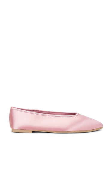Seychelles Georgette Ballet in Blush | Blush Satin Ballet Flats for Women