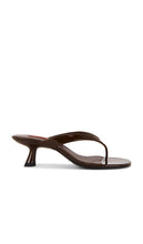 SIMONMILLER Beep Thong Sandal in Chocolate | Chocolate Flip Flop Sandals for Women