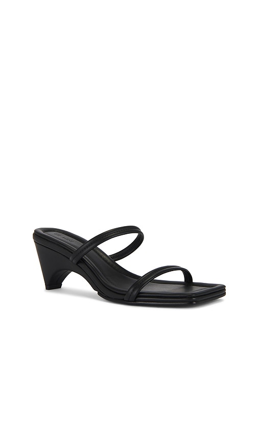 St. Agni Double Strap Arc Wedge in Black