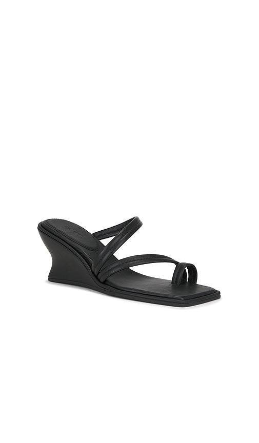 St. Agni Soft Strap Contour Wedge in Black
