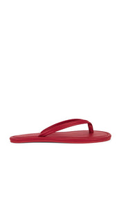 St. Agni Thong Detail Sandal in Red | Rosso Flat Sandals for Women