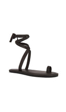 St. Agni Tie Up Sandal in Brown