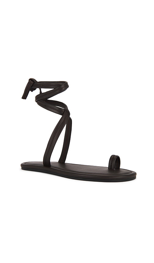 St. Agni Tie Up Sandal in Brown