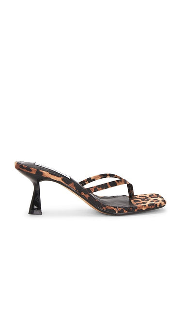 Steve Madden Allies Sandal in Brown | Leopard Heeled Sandals for Women