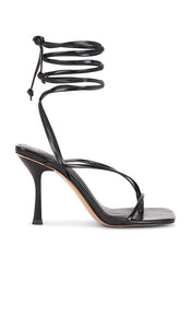 Steve Madden Athea Sandals in Black | Black Heeled Sandals for Women