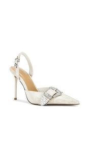 Steve Madden Delilah Slingback Pump in Ivory