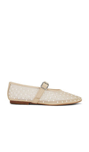 Steve Madden Dreaming Flats in Nude | Ivory Mary Jane Flats for Women