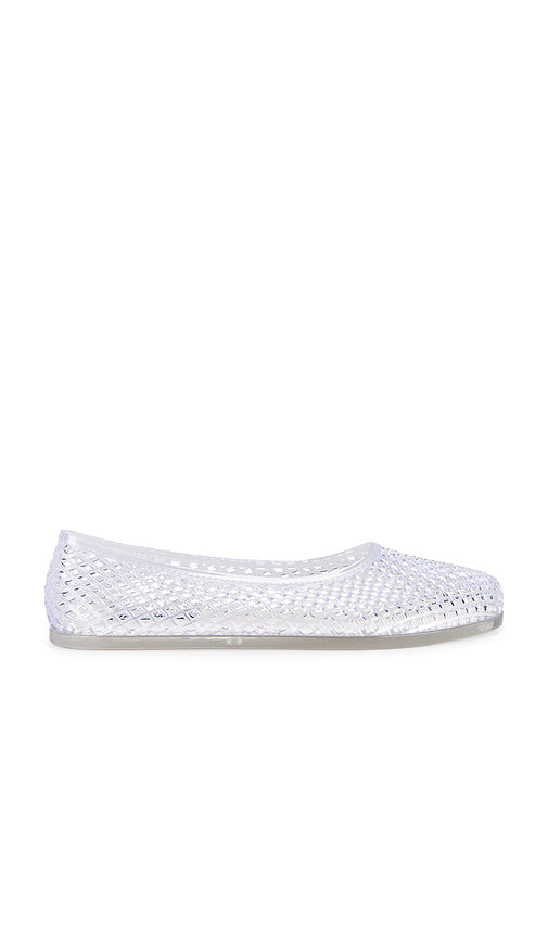 Steve Madden Gyzmo Flat in Neutral | Clear Ballet Flats for Women