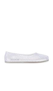 Steve Madden Gyzmo Flat in Neutral | Clear Ballet Flats for Women