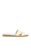 Steve Madden Hadyn Sandal in Yellow | Butter Leather Slides for Women