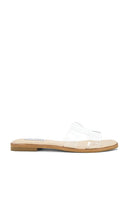 Steve Madden Hadyn Sandals in Neutral | Clear Flat Sandals for Women
