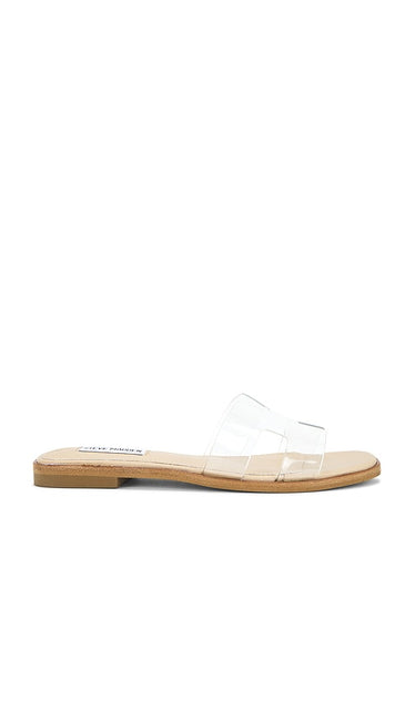 Steve Madden Hadyn Sandals in Neutral | Clear Flat Sandals for Women