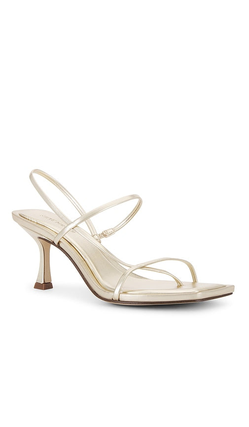 Steve Madden Locke Heel in Metallic Gold