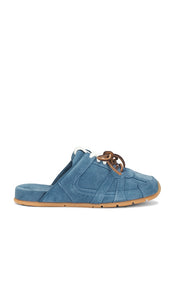 Steve Madden Maysa Sandal in Blue | Blue Suede Flat Sandals for Women