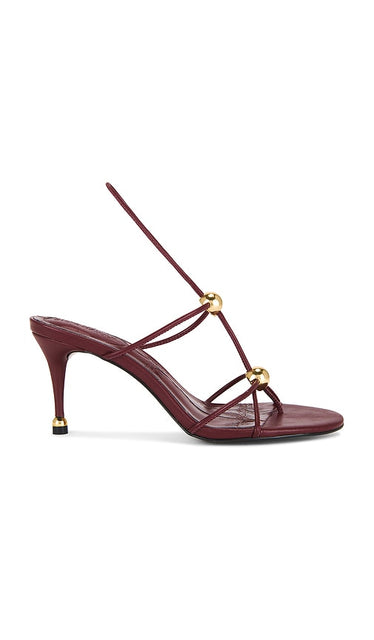 Steve Madden Ramos Sandal in Wine | Wine Heeled Sandals for Women