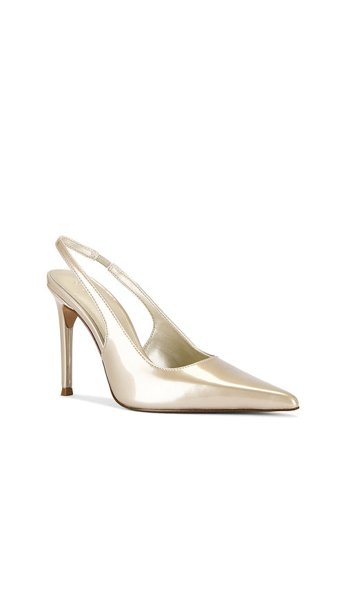 Steve Madden Reyes Slingback Pump in Metallic Neutral