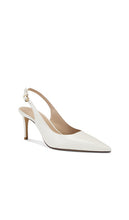 Stuart Weitzman Stuart Power 75 Slingback in Cream