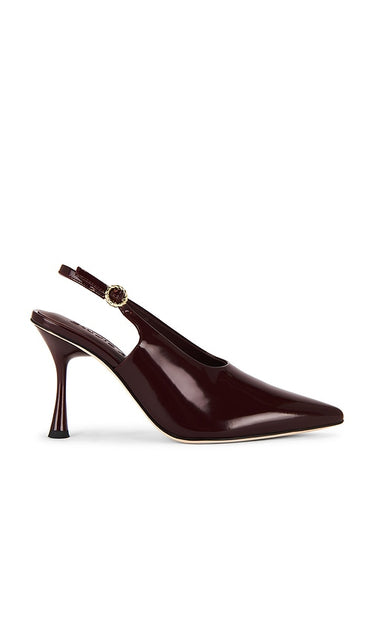 Studio Amelia Halo 90 Heel in Burgundy | Burgundy Pump Heels for Women