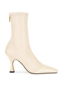 Studio Amelia Maverick Ankle Boot in Ivory | Stone Ankle Boots for Women