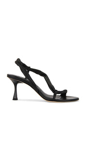 Studio Amelia Siena 70 Heel in Black | Black Open Toe Heels for Women