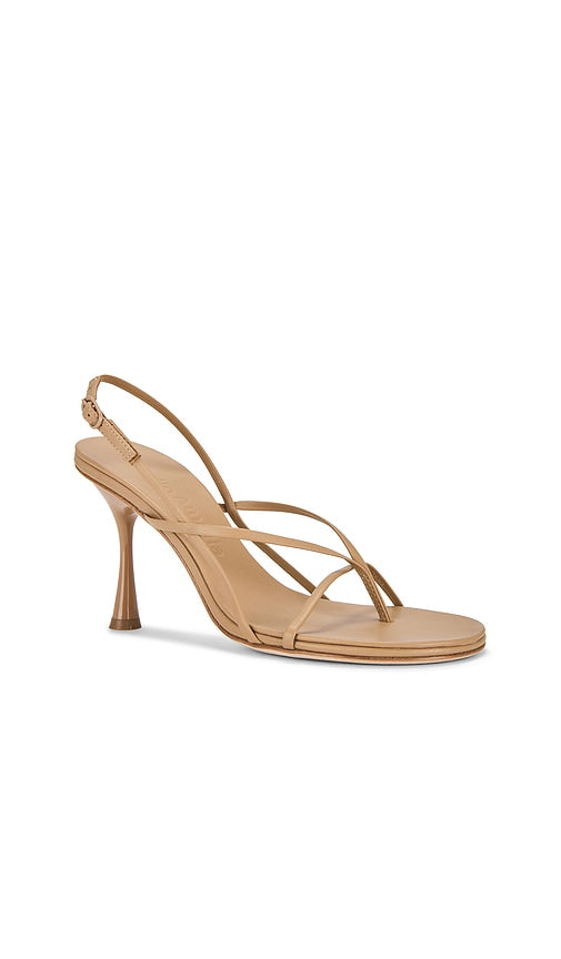 Studio Amelia Wishbone 90 Heel in Beige