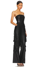 superdown Alice Faux Leather Jumpsuit in Black