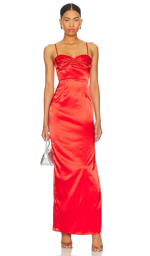 superdown Drusilla Gown in Red - superdown Robe Drusilla en Rouge - Superdown 红色 Drusilla 礼服 - superdown Drusilla Kleid in Rot - superdown Drusilla 가운 - Abito Drusilla superdown in rosso