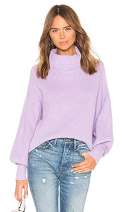 superdown Frankie Knit Sweater in Purple - superdown Frankie - Pull en maille violet - superdown Frankie 紫色针织毛衣 - superdown Frankie Strickpullover in Lila - superdown 프랭키 니트 스웨터 퍼플 색상 - Maglione Frankie lavorato a maglia superdown in viola