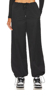 superdown Greta Parachute Pant in Black