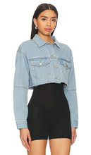 superdown Kathy Cut Off Jacket in Blue