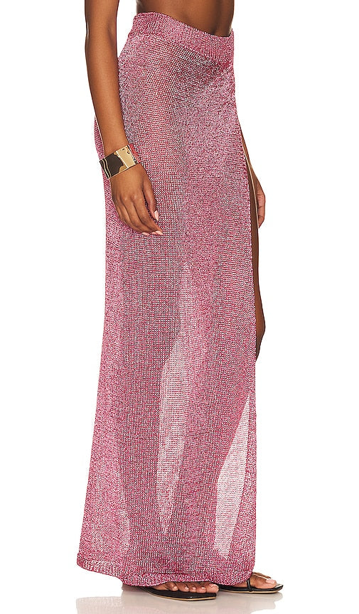 superdown Keva Wrap Maxi Skirt in Pink