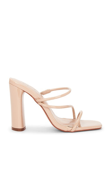 superdown Lexy Sandal in Nude | Nude Heeled Sandals for Women