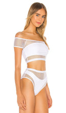superdown Lorna Mesh Bikini Top in White