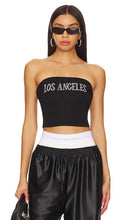 superdown Los Angeles Cropped Tube Top in Black - superdown - Los Angeles - Haut tube court - Noir - superdown 黑色洛杉矶短款抹胸上衣 - superdown „Los Angeles“ kurzes Röhrenoberteil in Schwarz - superdown Los Angeles 크롭 튜브탑 블랙 색상 - Top a tubo corto superdown Los Angeles in nero