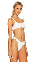 superdown Mia Ribbed Bikini Top in White