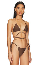superdown Milada O Ring Bikini Top in Chocolate