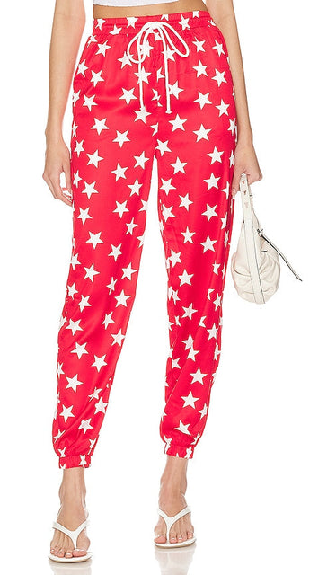 superdown Miranda Track Pant in Red - superdown - Pantalon de survêtement Miranda en rouge - superdown Miranda 红色运动裤 - Superdown Miranda Trainingshose in Rot - superdown 미란다 트랙팬츠 - Pantaloni sportivi Miranda superdown in rosso