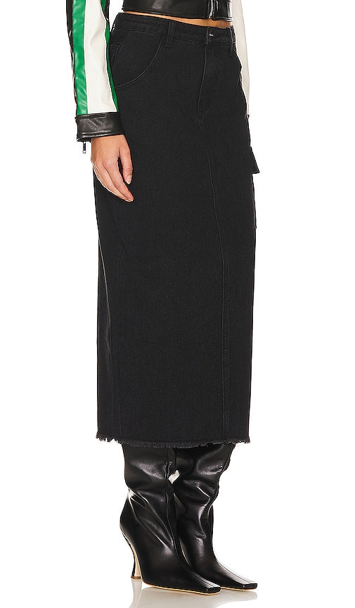 superdown Nicolette Cargo Skirt in Black
